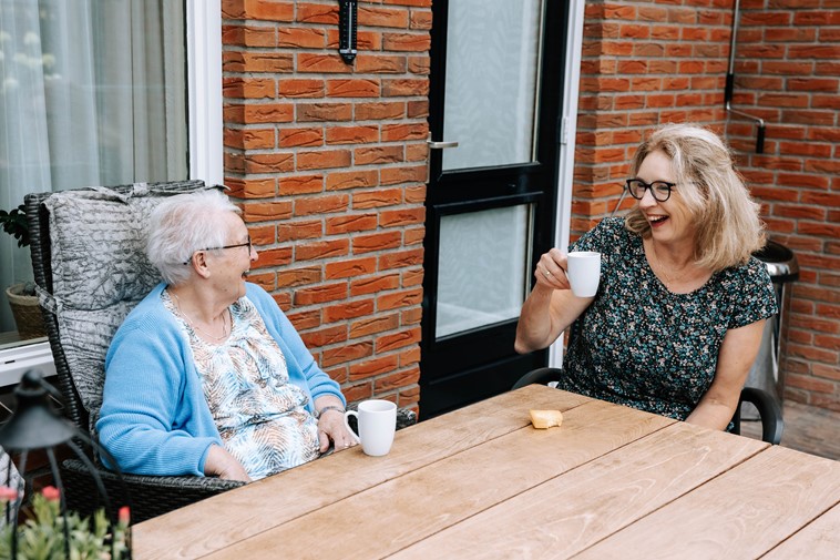 Pauze met een kop koffie